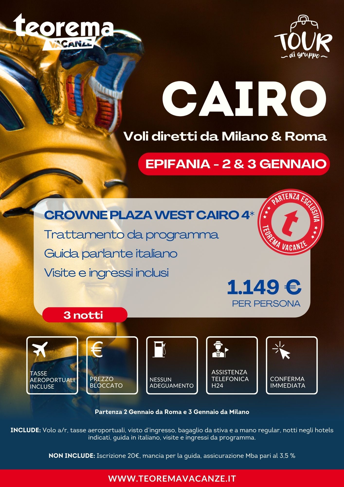EPIFANIA CAIRO - DA MILANO E ROMA - WINTER 2027
