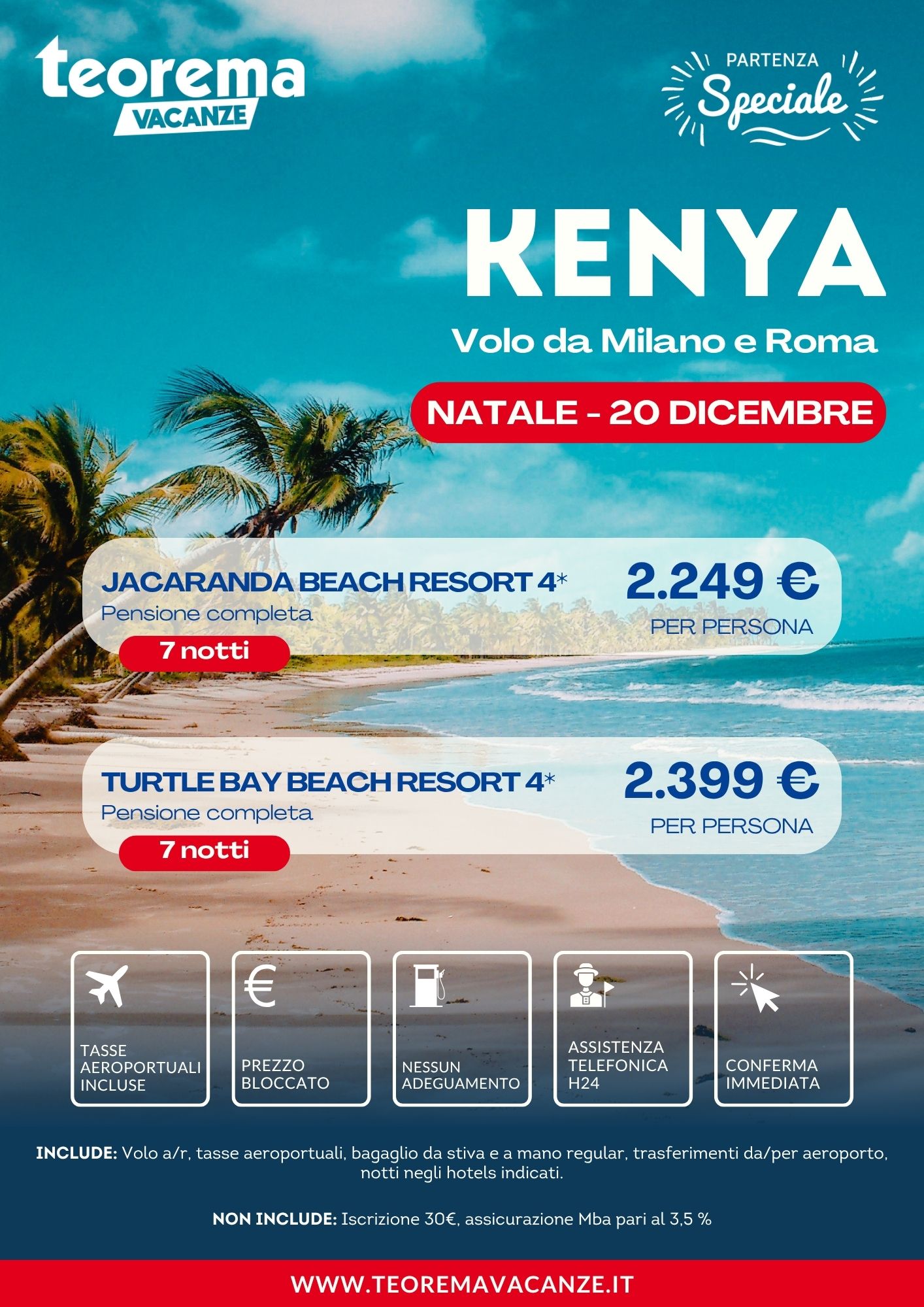 NATALE KENYA - DA MILANO E ROMA - WINTER 2027