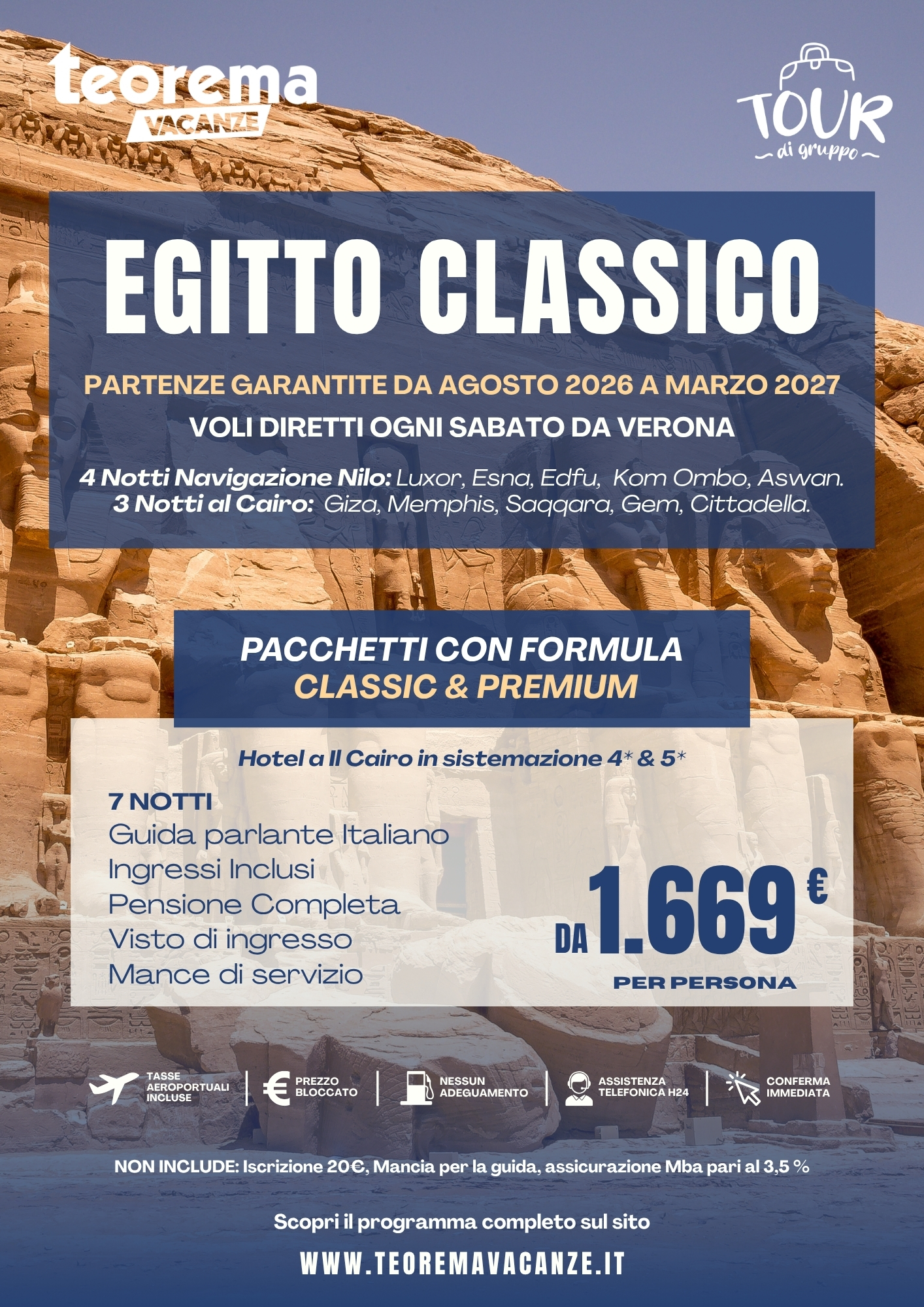 SPECIALE EGITTO CLASSICO - DA VERONA