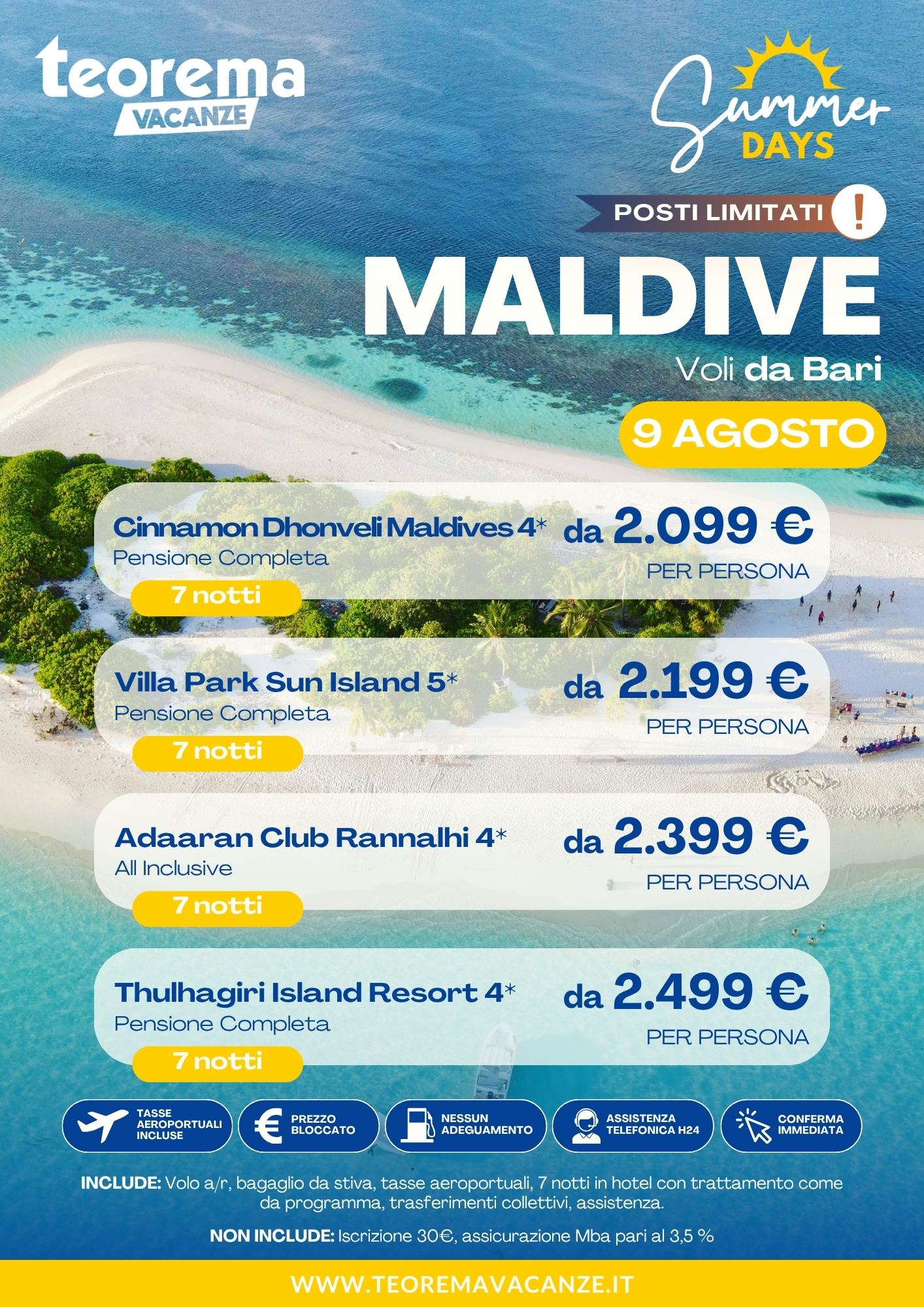 SUMMER DAYS 26 - MALDIVE - DA BARI