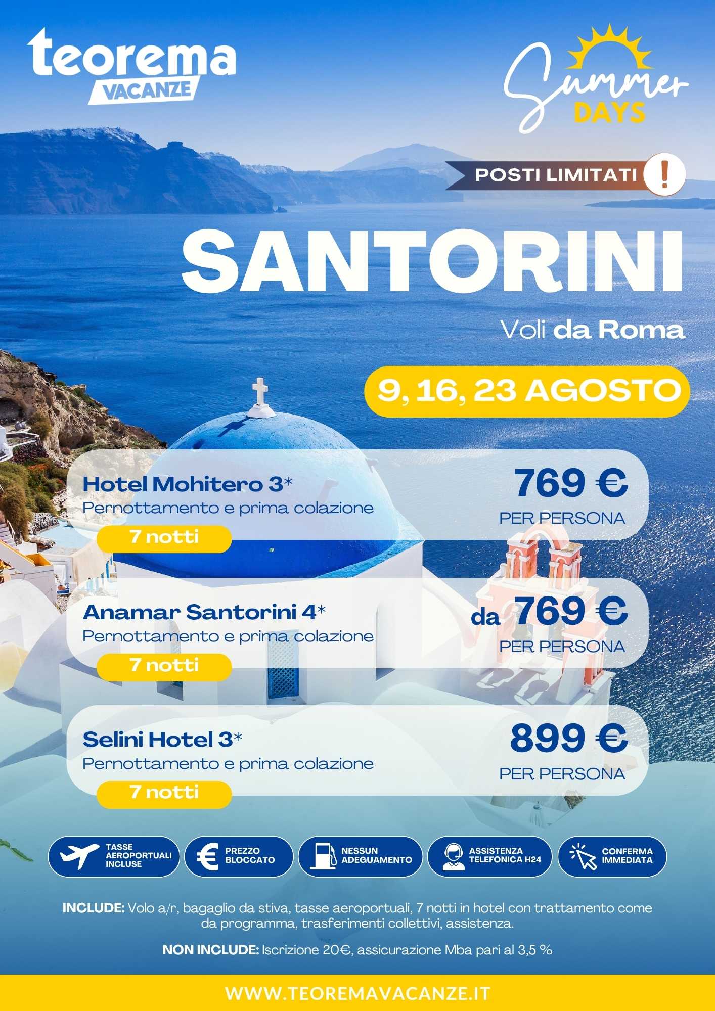 SUMMER DAYS 26 - SANTORINI - DA ROMA