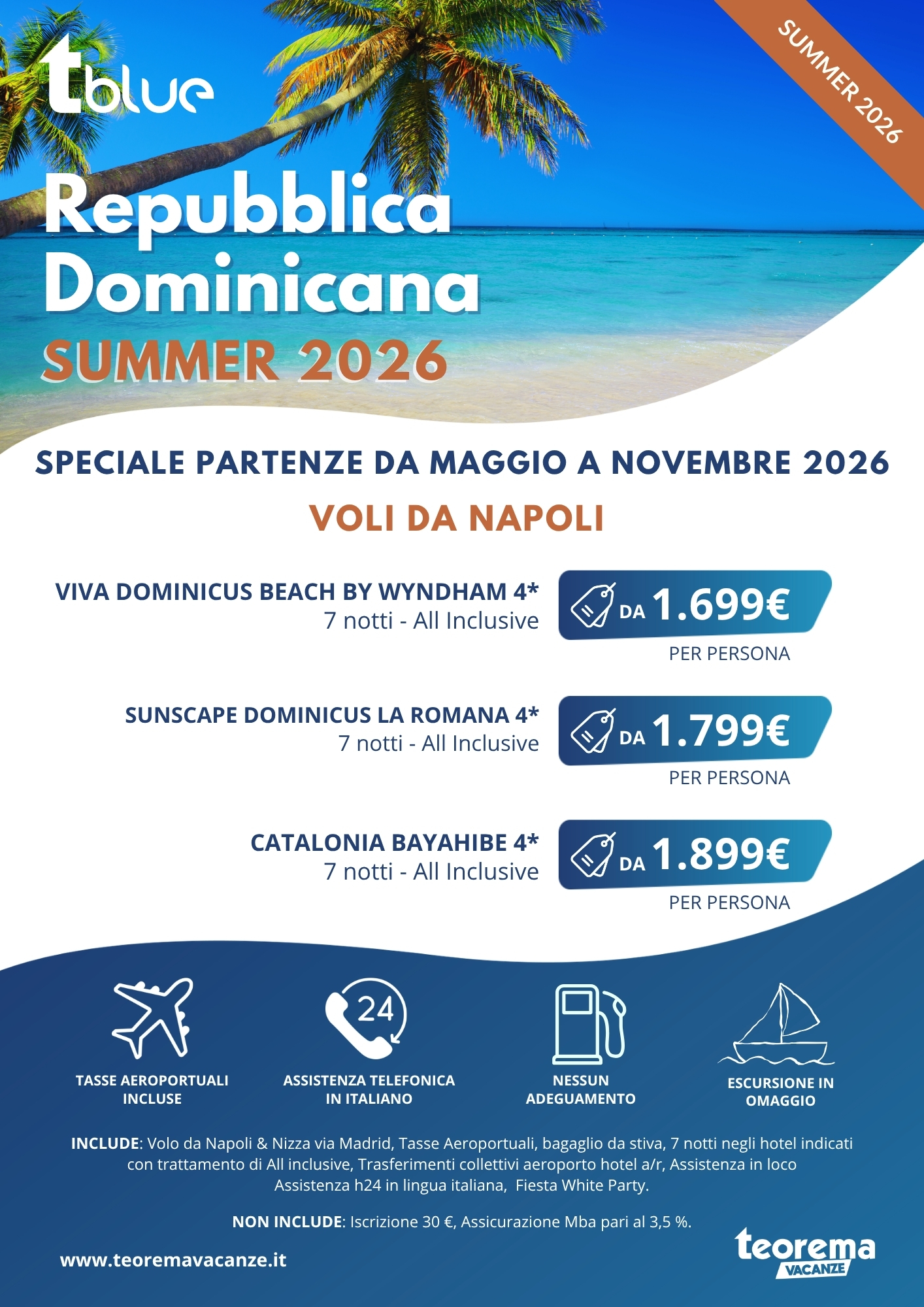 TBLUE - REPUBBLICA DOMINICANA - SUMMER 2026