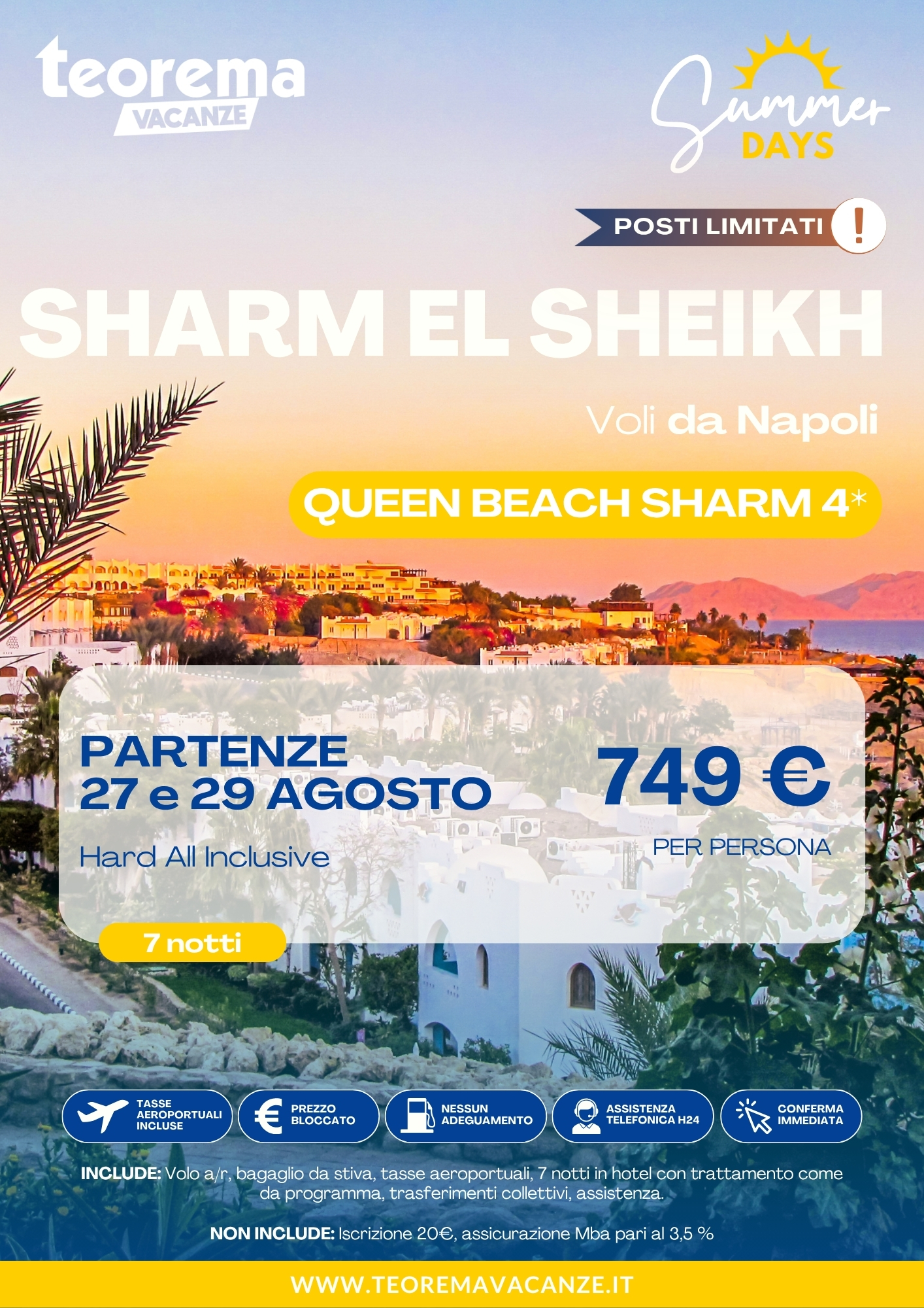 SUMMER DAYS 26 - SHARM EL SHEIKH - DA NAPOLI