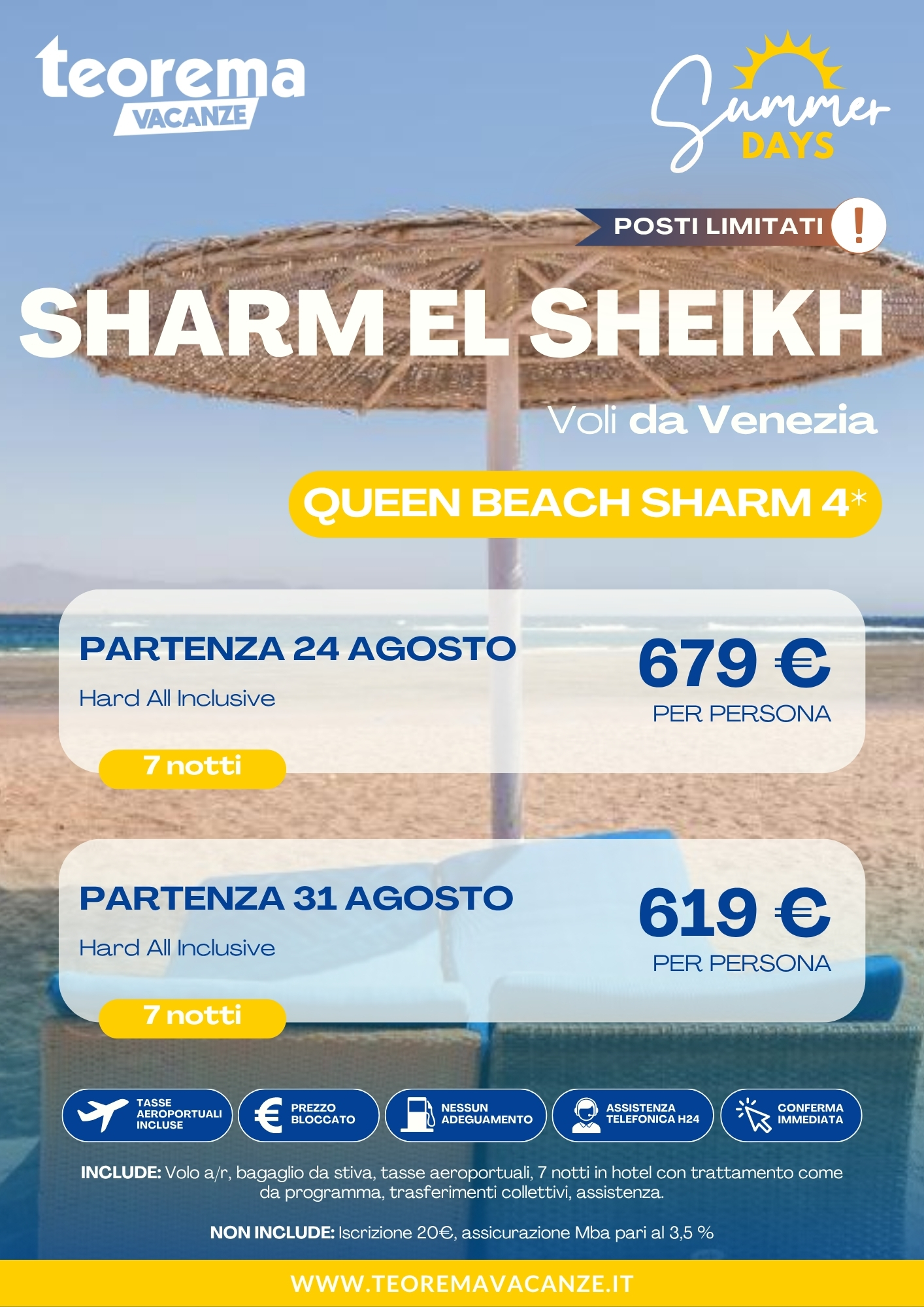 SUMMER DAYS 26 - SHARM EL SHEIKH - DA VENEZIA