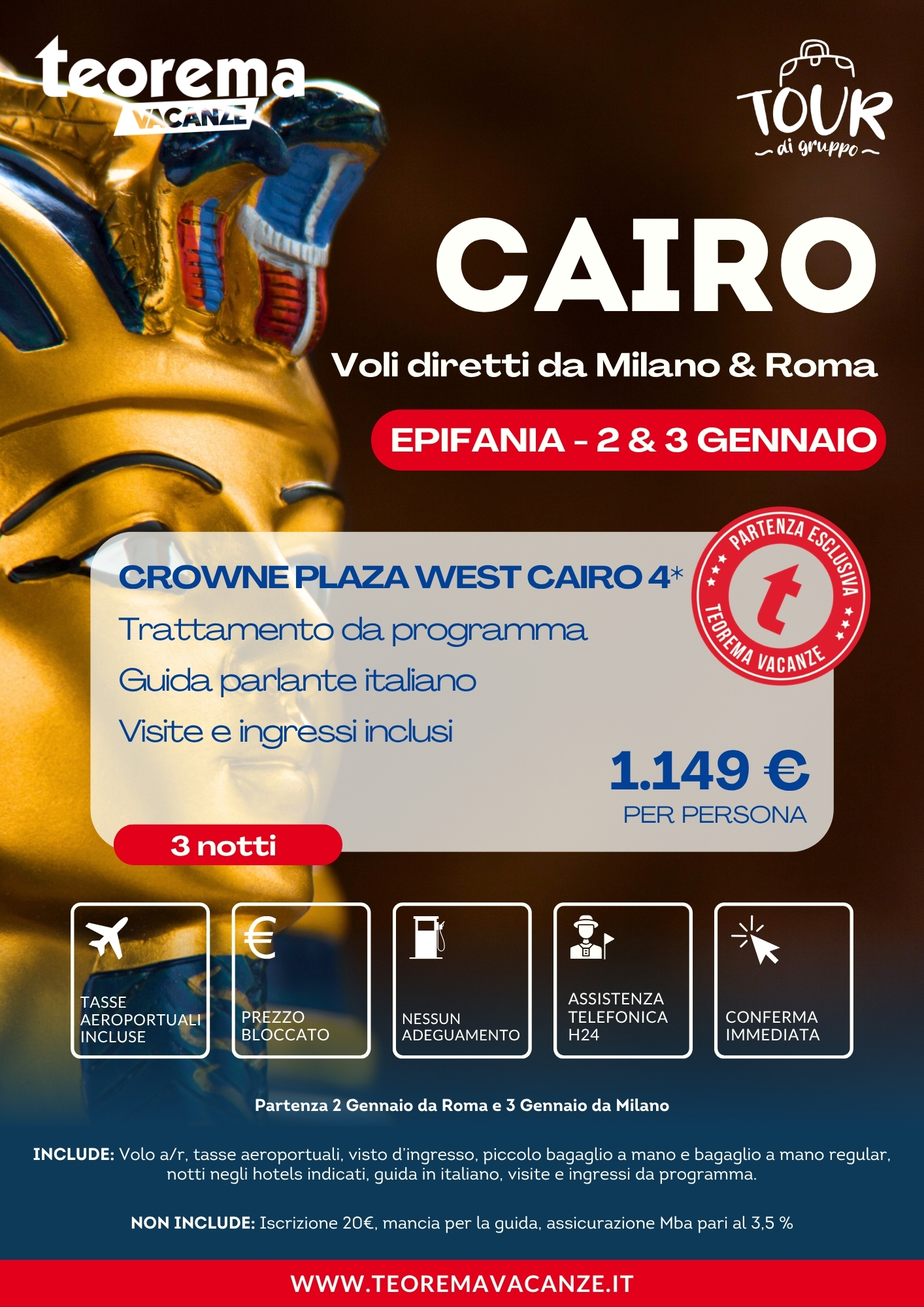 EPIFANIA CAIRO - DA MILANO E ROMA - WINTER 2027